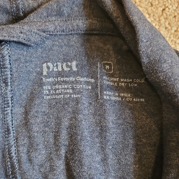 Pact Navy Belted Bath Robe - Picture 2 of 10